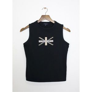 BURBERRY Union Jack Flag Plaid Nova Tank Top